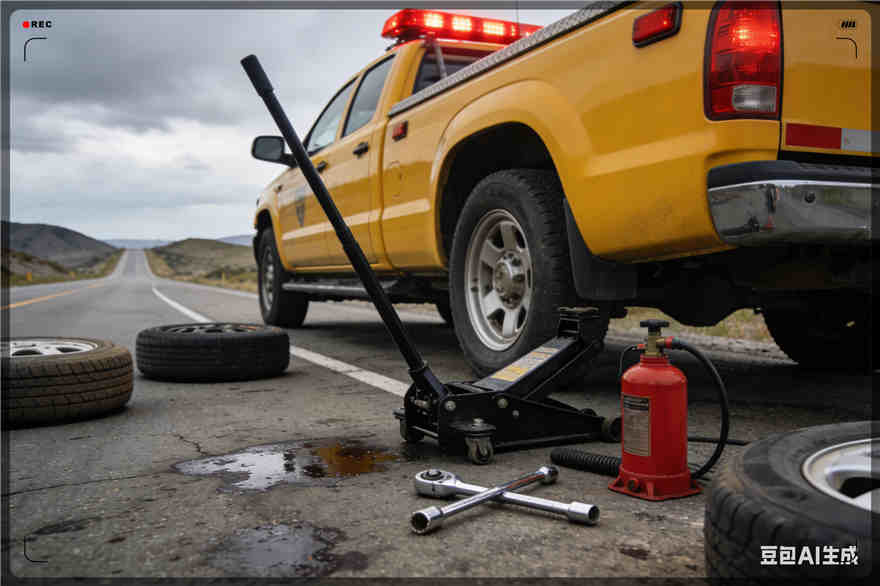 察右中旗爆胎道路救援-汽车换轮胎