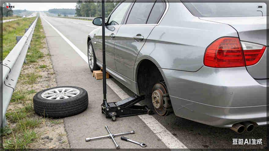 察右中旗爆胎道路救援-汽车换备胎